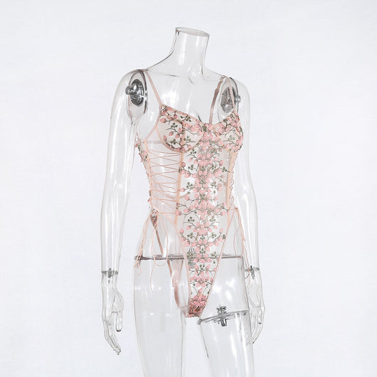 Jumpsuit de Encaje Bordado Elegante para uso en Ecuador - Image 55