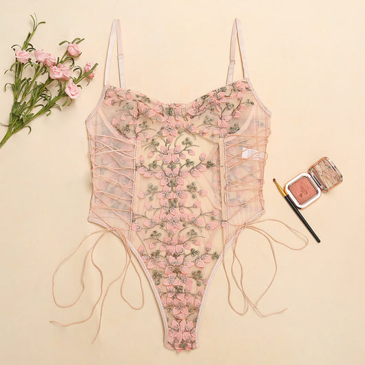 Jumpsuit de Encaje Bordado Elegante para uso en Ecuador - Image 57
