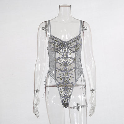 Jumpsuit de Encaje Bordado Elegante para uso en Ecuador - Image 67
