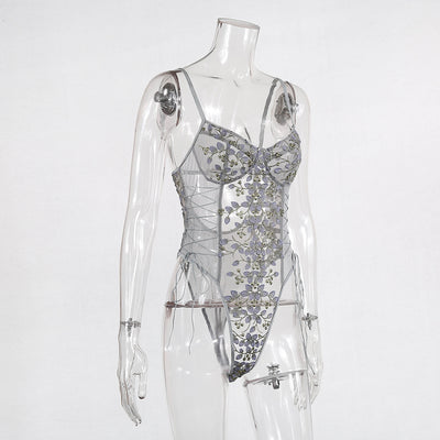 Jumpsuit de Encaje Bordado Elegante para uso en Ecuador - Image 68