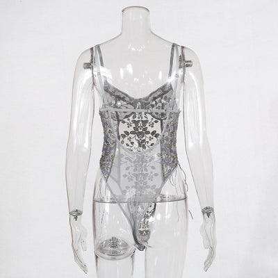 Jumpsuit de Encaje Bordado Elegante para uso en Ecuador - Image 69