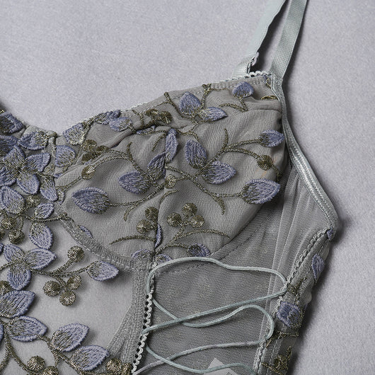 Jumpsuit de Encaje Bordado Elegante para uso en Ecuador - Image 75