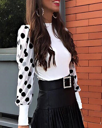Blusa Estampado Lunares para Mujer - Image 9