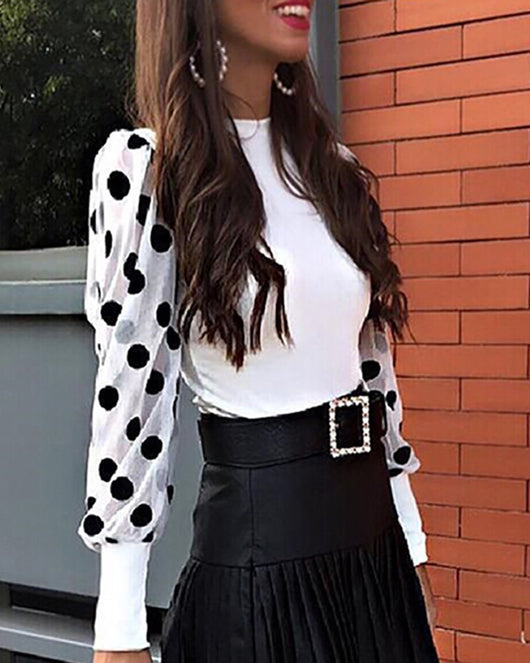 Blusa Estampado Lunares para Mujer - Image 9