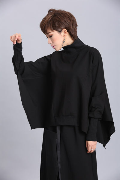 Suéter Pullover Oversized Irregular de Manga Larga para Mujer - Image 9