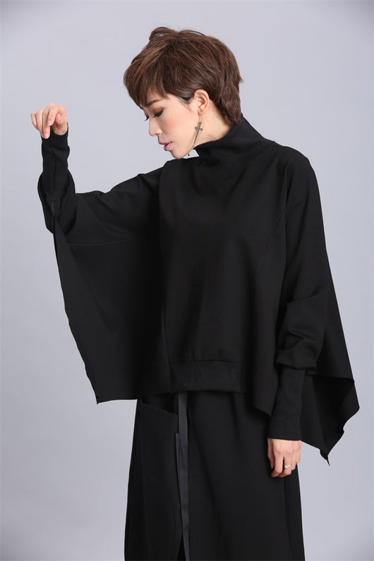 Suéter Pullover Oversized Irregular de Manga Larga para Mujer - Image 9