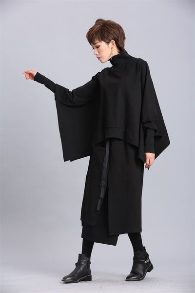 Suéter Pullover Oversized Irregular de Manga Larga para Mujer - Image 10
