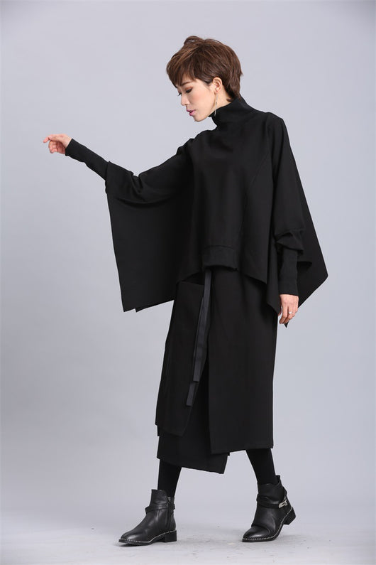 Suéter Pullover Oversized Irregular de Manga Larga para Mujer - Image 10