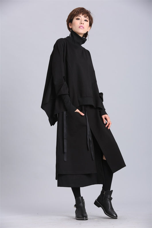Suéter Pullover Oversized Irregular de Manga Larga para Mujer - Image 12