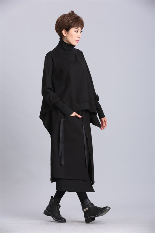 Suéter Pullover Oversized Irregular de Manga Larga para Mujer - Image 13