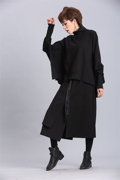 Suéter Pullover Oversized Irregular de Manga Larga para Mujer - Image 15