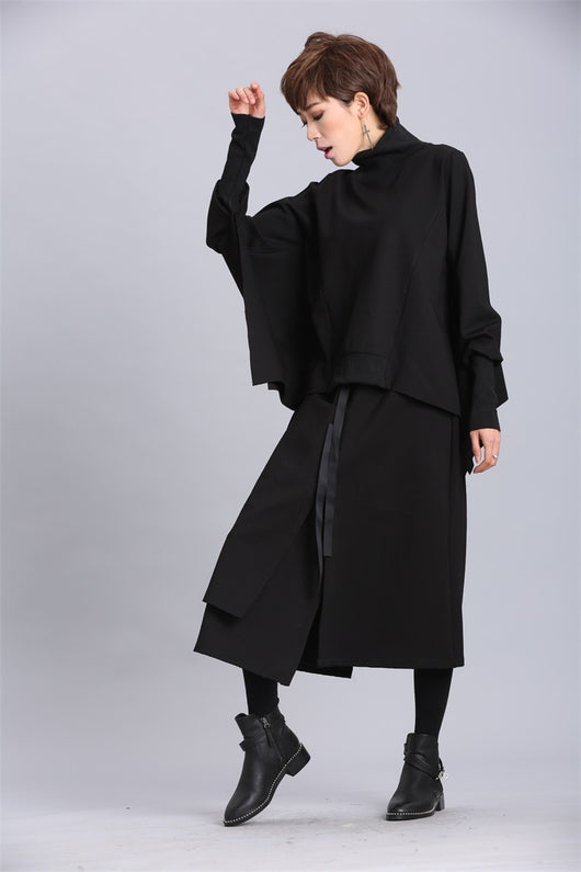 Suéter Pullover Oversized Irregular de Manga Larga para Mujer - Image 15