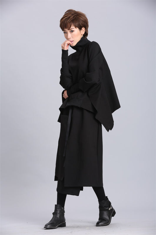 Suéter Pullover Oversized Irregular de Manga Larga para Mujer - Image 19
