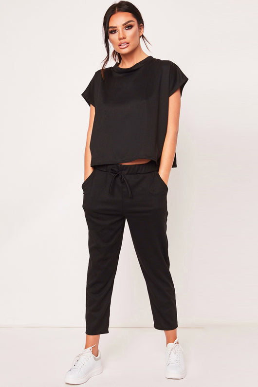 Conjunto Casual de 2 Piezas: Top Corto Manga Corta y Pantalón Capri - Image 15