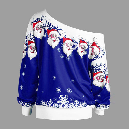 Suéter Navideño Asimétrico de Papá Noel - Image 10