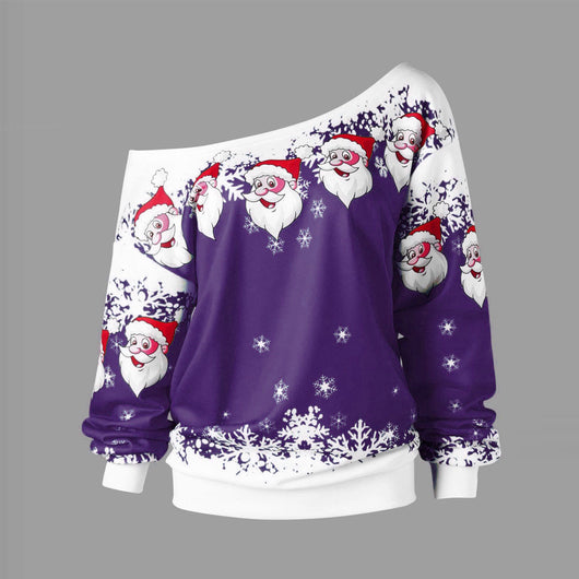 Suéter Navideño Asimétrico de Papá Noel - Image 11