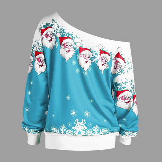 Suéter Navideño Asimétrico de Papá Noel - Image 13
