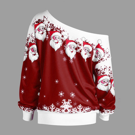 Suéter Navideño Asimétrico de Papá Noel - Image 15