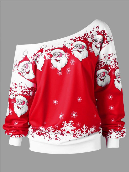 Suéter Navideño Asimétrico de Papá Noel - Image 18