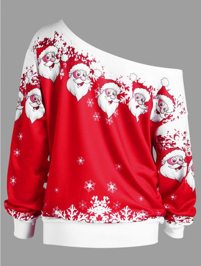 Suéter Navideño Asimétrico de Papá Noel - Image 19