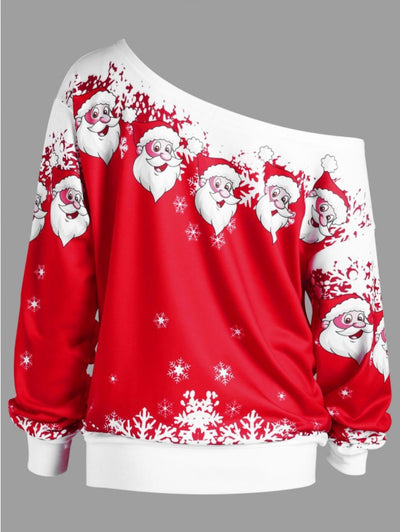 Suéter Navideño Asimétrico de Papá Noel - Image 23