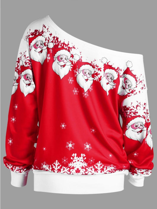 Suéter Navideño Asimétrico de Papá Noel - Image 23