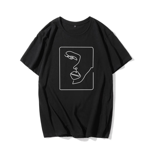 Playera Artística con Estampado Abstracto Pintado a Mano - Image 7