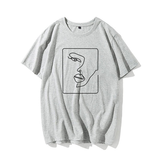 Playera Artística con Estampado Abstracto Pintado a Mano - Image 8
