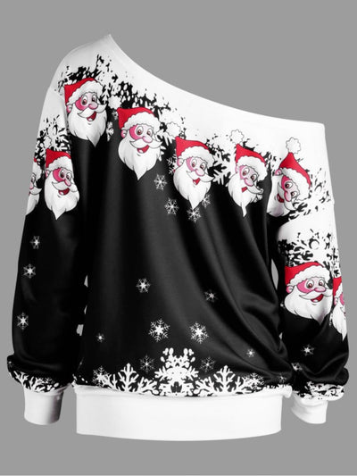 Suéter Navideño Asimétrico de Papá Noel - Image 25