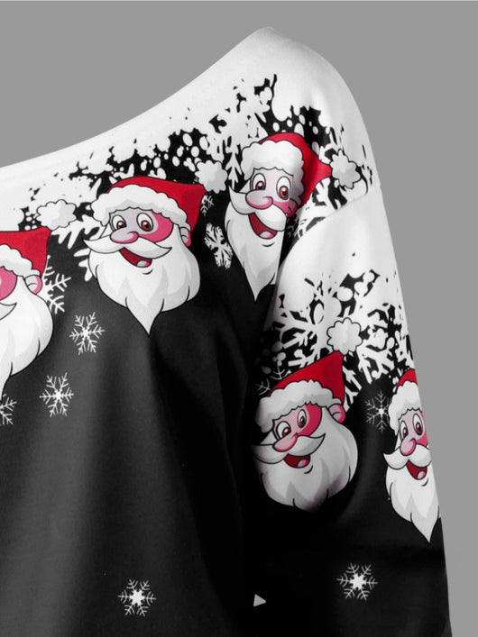 Suéter Navideño Asimétrico de Papá Noel - Image 26