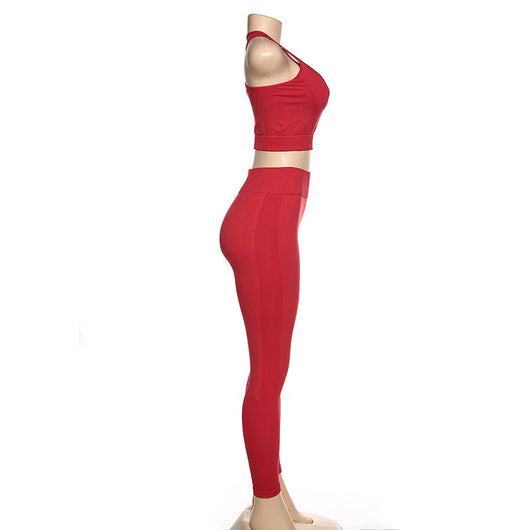 Conjunto de Yoga sin Costuras de Cintura Alta para Mujer - Image 15