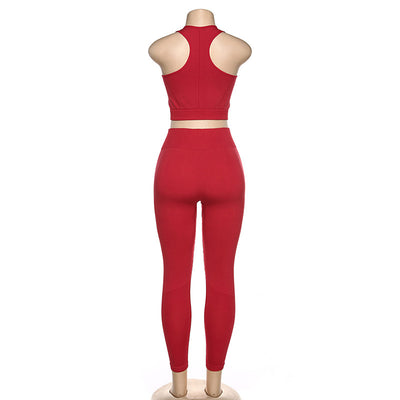 Conjunto de Yoga sin Costuras de Cintura Alta para Mujer - Image 16