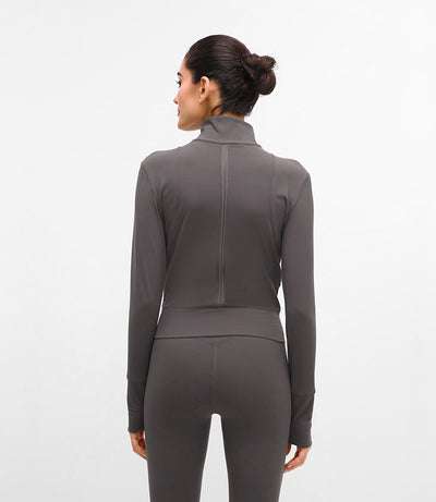 Chaqueta Deportiva para Yoga con Cuello Alto y Manga Larga - Image 11