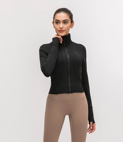 Chaqueta Deportiva para Yoga con Cuello Alto y Manga Larga - Image 15