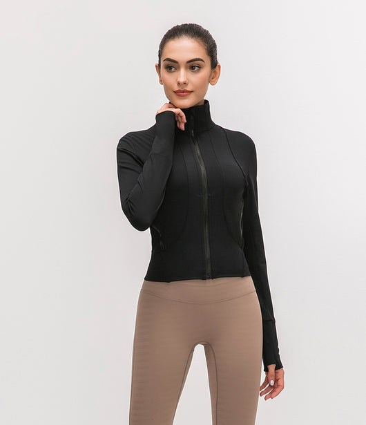 Chaqueta Deportiva para Yoga con Cuello Alto y Manga Larga - Image 15