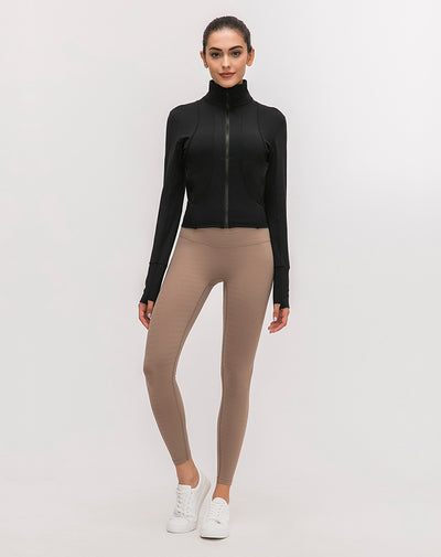 Chaqueta Deportiva para Yoga con Cuello Alto y Manga Larga - Image 16