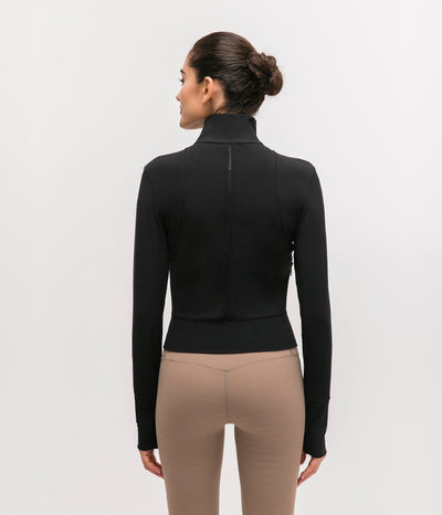 Chaqueta Deportiva para Yoga con Cuello Alto y Manga Larga - Image 17