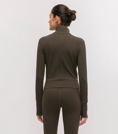 Chaqueta Deportiva para Yoga con Cuello Alto y Manga Larga - Image 20
