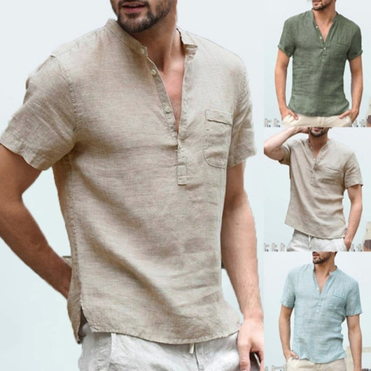 Camisa de Lino Casper - Elegancia Casual para Hombre - Image 11