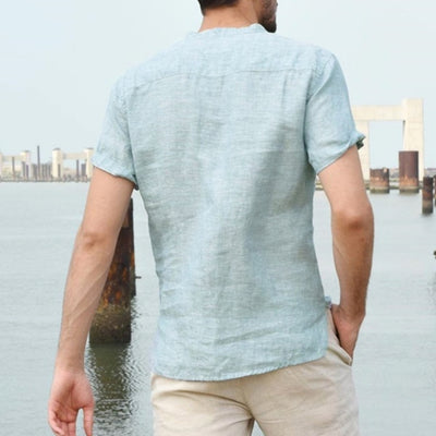 Camisa de Lino Casper - Elegancia Casual para Hombre - Image 15