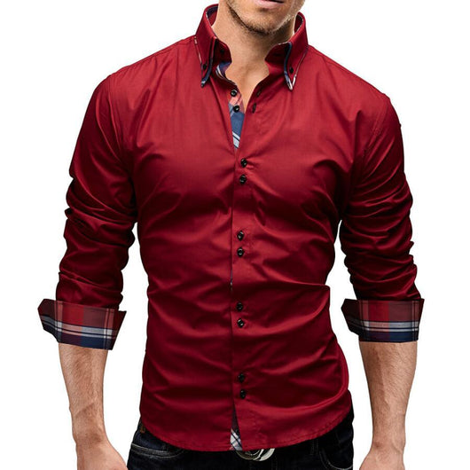 Camisa Slim Clásica Interior para Hombre - Image 7