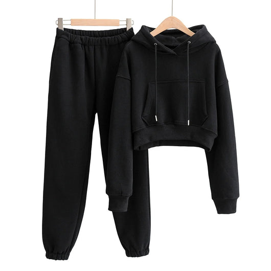 Conjunto Deportivo Dos Piezas de Cachemira - Sudadera Holgada y Pantalón para Correr - Image 13