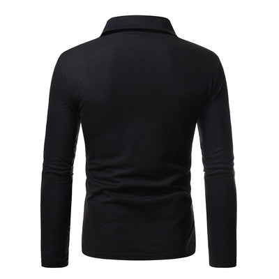 Polo Manga Larga Slim Fit Tallas Grandes para Hombre - Image 8