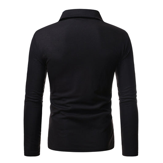 Polo Manga Larga Slim Fit Tallas Grandes para Hombre - Image 8