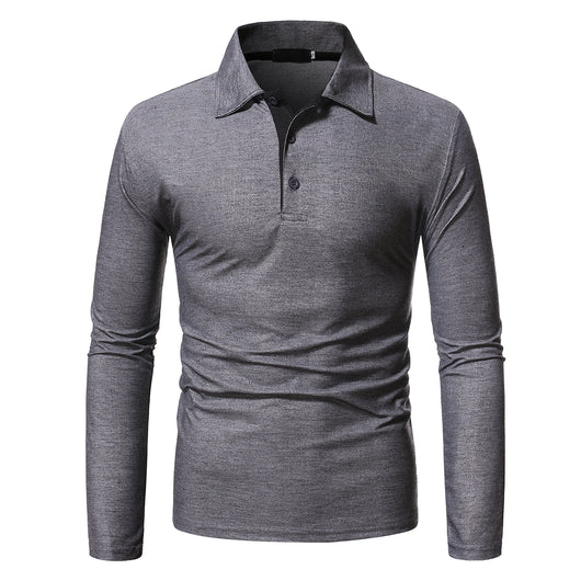 Polo Manga Larga Slim Fit Tallas Grandes para Hombre - Image 9