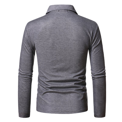 Polo Manga Larga Slim Fit Tallas Grandes para Hombre - Image 11
