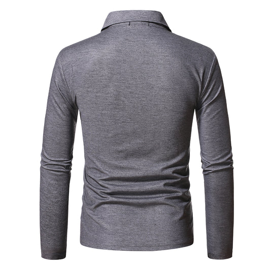 Polo Manga Larga Slim Fit Tallas Grandes para Hombre - Image 11