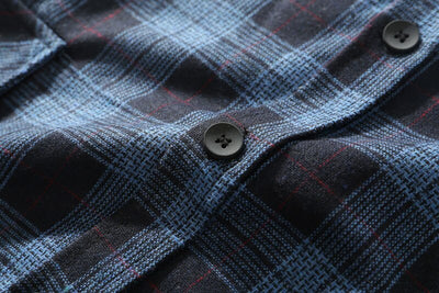 Camisa Cuadros Oversize Manga Larga Talla Grande - Image 9