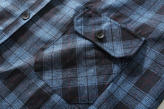 Camisa Cuadros Oversize Manga Larga Talla Grande - Image 11