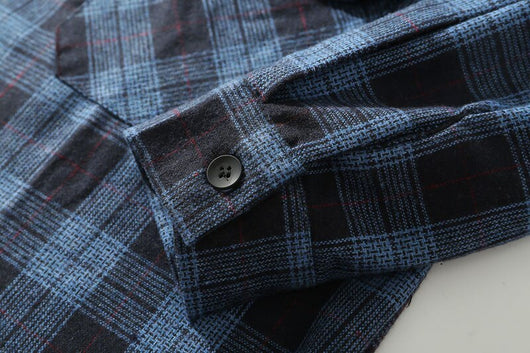 Camisa Cuadros Oversize Manga Larga Talla Grande - Image 12
